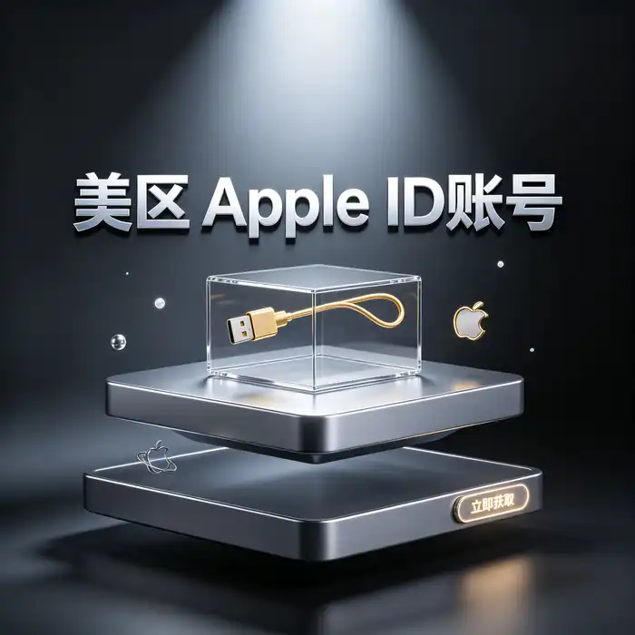 Apple ID海外版账号安全设置场景，展示设备验证和个人账户保护概念